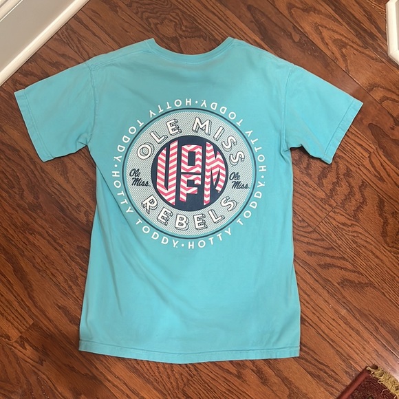 Powder Blue Ole Miss Shirt (S) - Picture 4 of 4